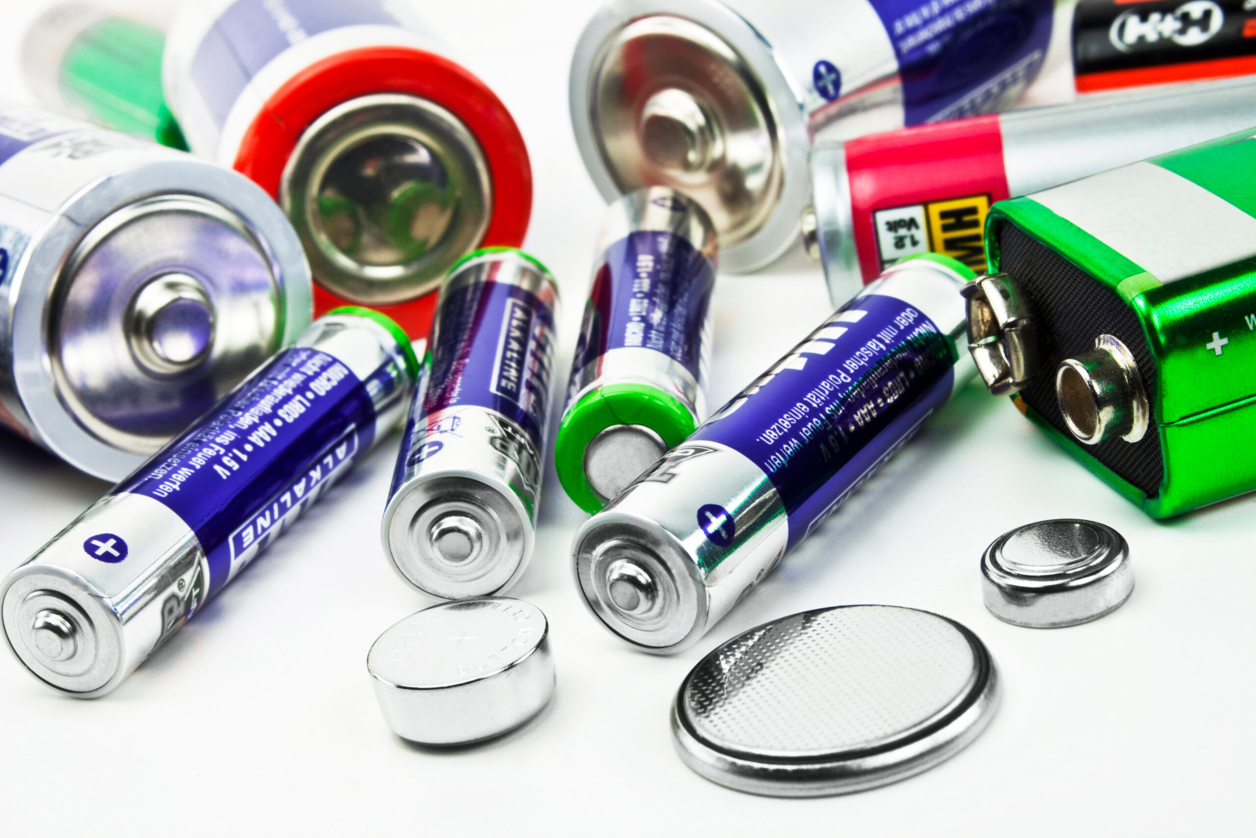 group of single use batteries