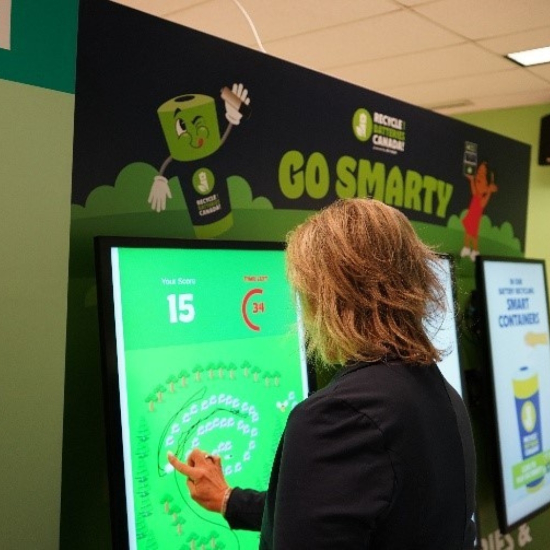 Recycle Your Batteries, Canada! team playing Go Smarty Game