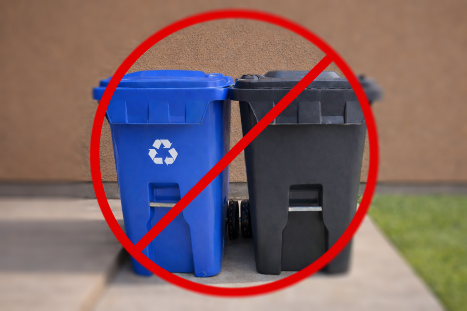 black and blue bins